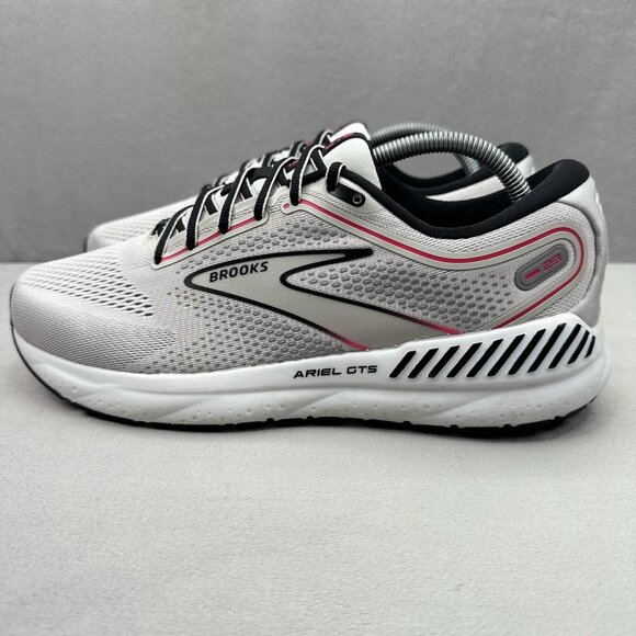 Womens Size 11.5 (B) Brooks Ariel GTS 23 Shoes Gray Black Pink Running Sneakers - Picture 3 of 8